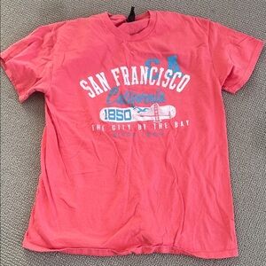 San Francisco, CA,  Pink Cotton T-Shirt